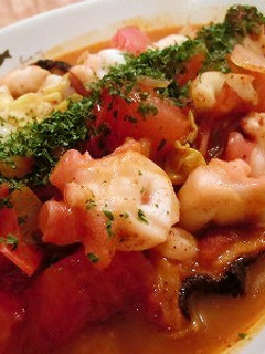 タコとトマトのチリペッパー炒め-レシピのメイン写真