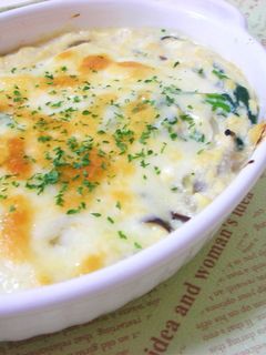 豆腐ソースのきのこグラタン♡超ヘルシー-レシピのメイン写真