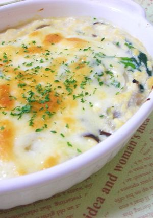 豆腐ソースのきのこグラタン♡超ヘルシー-レシピのメイン写真