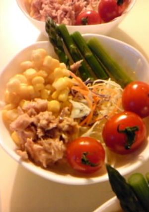 簡単生野菜サラダ-レシピのメイン写真