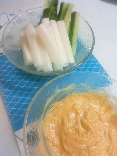 味噌ダレ de 野菜スティック-レシピのメイン写真