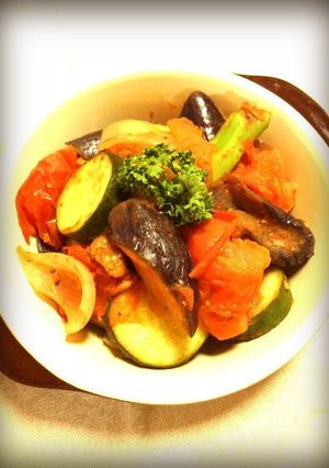 素材の味を活かした夏野菜ｶﾎﾟﾅｰﾀ-レシピのメイン写真