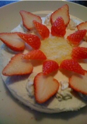 スポンジ生地ーイチゴショートケーキ-レシピのメイン写真