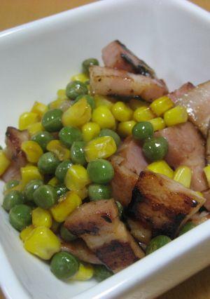 ミックスベジタブルとベーコンのバター焼き-レシピのメイン写真