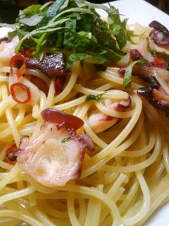 たこと大葉の簡単ペペロンチーノ-レシピのメイン写真