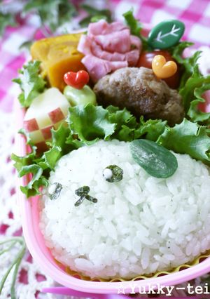簡単キャラ弁☆枝豆しば～♪-レシピのメイン写真