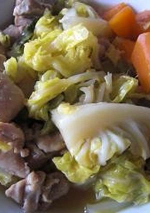 キャベツと鶏肉の和風コンソメ煮-レシピのメイン写真