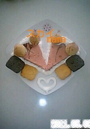 春♪苺と桜のチーズケーキ(ヨーグルトで)-レシピのメイン写真