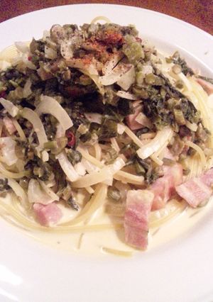 高菜クリームパスタ-レシピのメイン写真