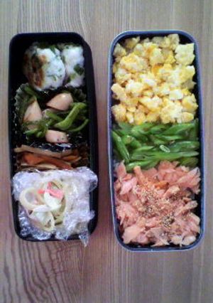 彩り綺麗に☆三色弁当！-レシピのメイン写真