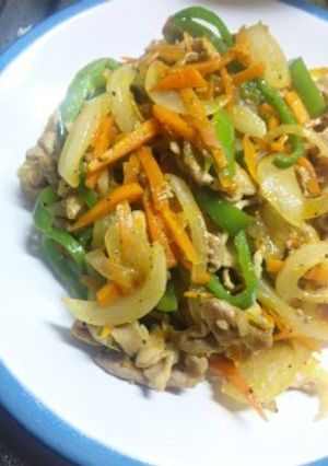 野菜たっぷり♪豚肉のカレー炒め-レシピのメイン写真
