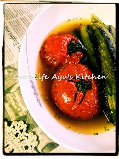 焼き茄子とトマトの煮びたし-レシピのメイン写真