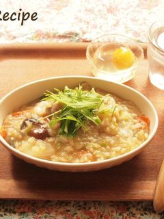 鶏肉と白菜のとろろ雑炊-レシピのメイン写真