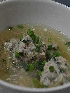 鶏団子の春雨スープ。-レシピのメイン写真