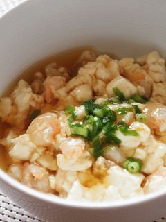 ノンオイル!豆腐と海老の和風あんかけ丼-レシピのメイン写真