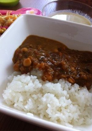 ひよこ豆キーマカレー☆途中でお子様カレー-レシピのメイン写真
