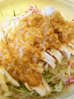 私んちの食べるラー油de棒々鶏♪-レシピのメイン写真