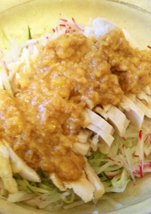 私んちの食べるラー油de棒々鶏♪-レシピのメイン写真
