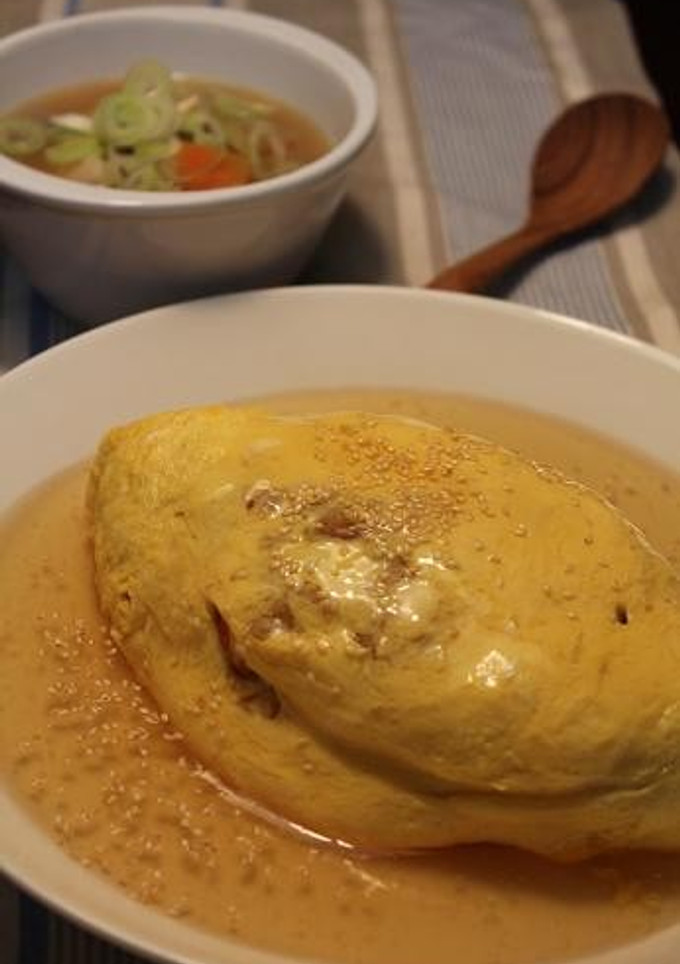 筍ごはん　de　和風オムライス-レシピのメイン写真