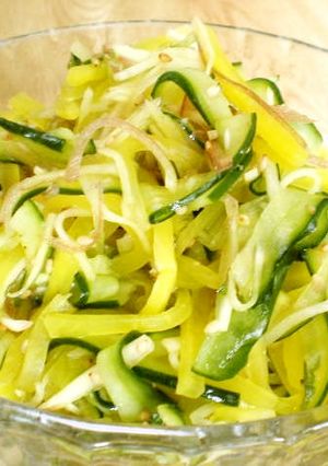 沢庵とキュウリで　カラフルさっぱり薬味♪-レシピのメイン写真