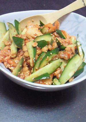 納豆キムチきゅうり-レシピのメイン写真