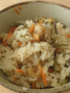 わらびと干しエビの中華風味炊き込みご飯-レシピのメイン写真
