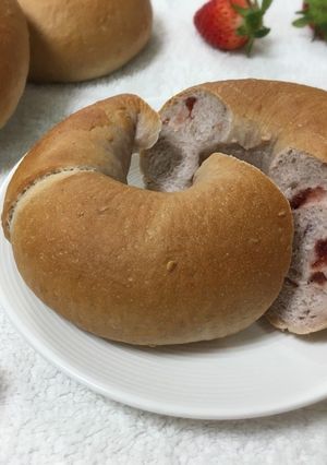 ラズベリーのベーグル-レシピのメイン写真