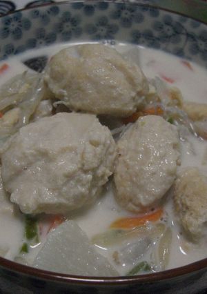 鶏肉団子牛乳汁-レシピのメイン写真