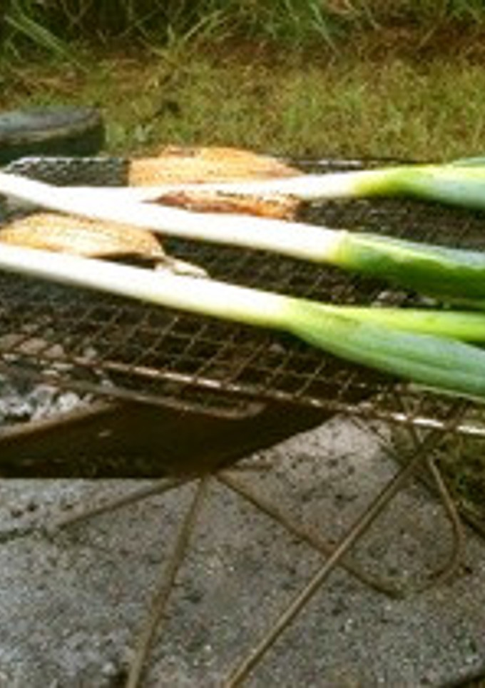 Ken房のCamp仕様☆長ネギ焼き-レシピのメイン写真