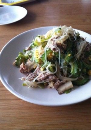 ビーフン＆ゴーヤチャンプル-レシピのメイン写真