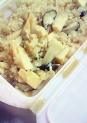 ルクエで！たけのこご飯！-レシピのメイン写真