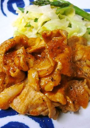 ごはんがすすむ☆豚ロースのケチャップ炒め-レシピのメイン写真
