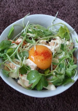 塩鶏マヨ丼-レシピのメイン写真