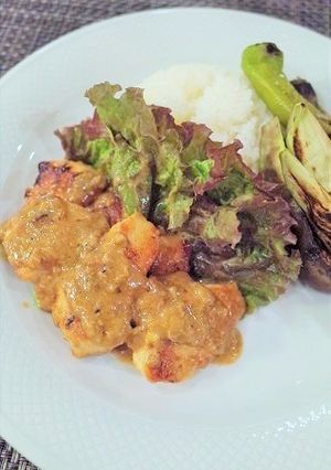 鶏胸肉の味噌マヨ焼き☆グリル野菜添え-レシピのメイン写真