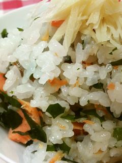 塩じゃけの炊き込みご飯♪-レシピのメイン写真