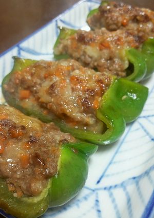 野菜たっぷり☆ピーマンの肉詰め-レシピのメイン写真