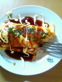 お好み焼き風簡単玉子焼き-レシピのメイン写真