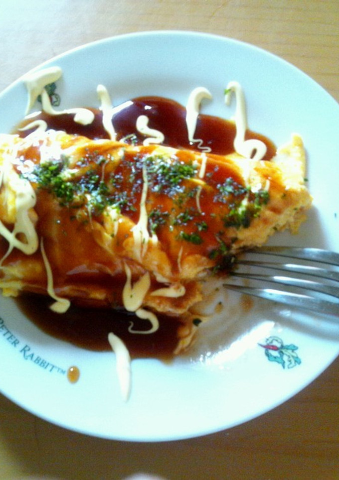 お好み焼き風簡単玉子焼き-レシピのメイン写真