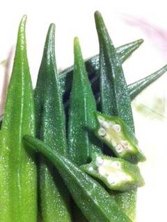 超簡単...5分...丼で.オクラの青煮-レシピのメイン写真