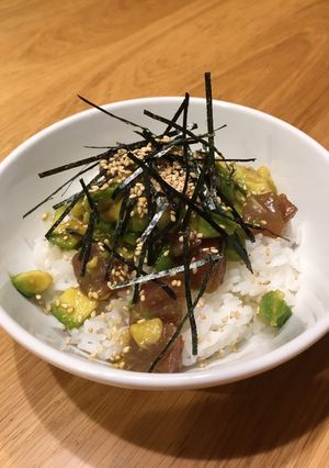 韓国風?まぐろアボガド丼-レシピのメイン写真