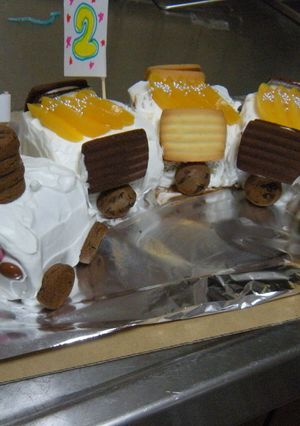 ♪誕生日ケーキ♪☆電車☆-レシピのメイン写真