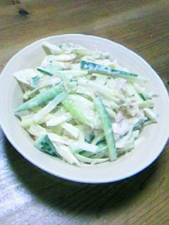 ツナとチーズで食べやすい♪セロリサラダ-レシピのメイン写真