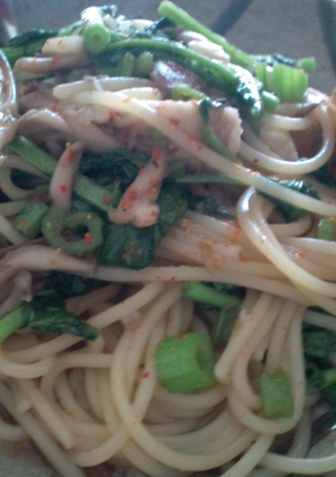 まいたけとクレソンの和風パスタ-レシピのメイン写真