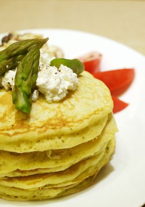 バジル風味のパンケーキ♡-レシピのメイン写真