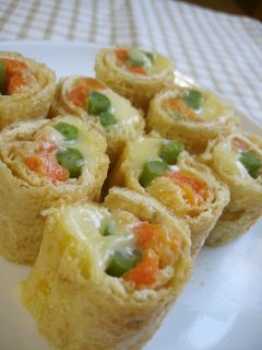 油揚げの野菜くるくる巻き-レシピのメイン写真