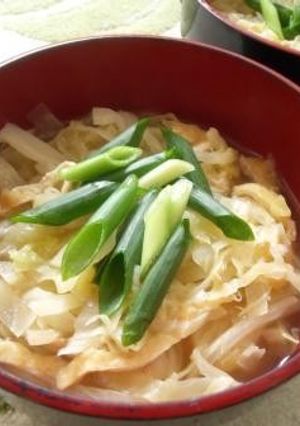 ❀キャベツと油あげの和風コンソメスープ❀-レシピのメイン写真