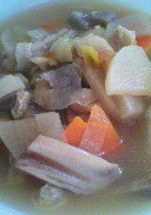 炊飯器de根菜塩けんちん汁-レシピのメイン写真