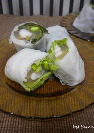 エビの寒天寄せ生春巻き-レシピのメイン写真