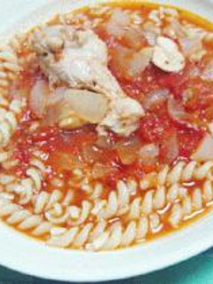 鶏ウイングスティックのトマト煮込み-レシピのメイン写真
