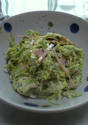 キャベツと納豆の ﾈﾊﾞﾈﾊﾞサラダ-レシピのメイン写真